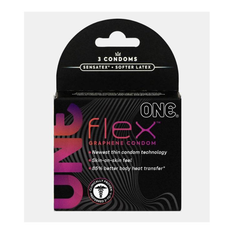 (image for) ONE FLEX Graphene Condoms - 3pk