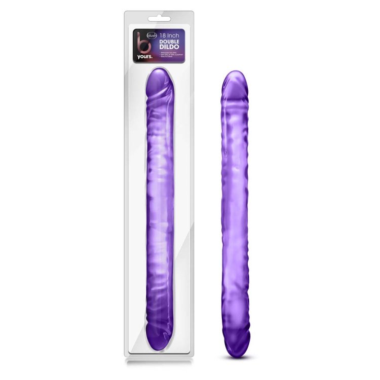 (image for) B Yours 18\" Double Dildo - Purple