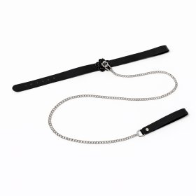 HEAT TEASE - FLOWER COLLAR - BLACK/PINK