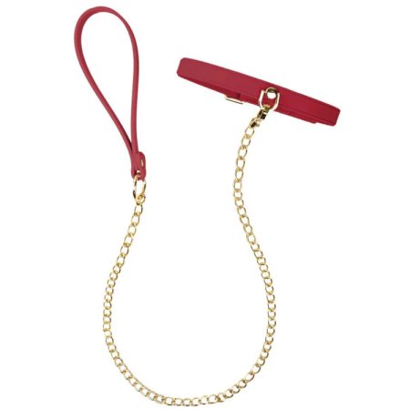 (image for) Temptasia Ardor - Silicone Collar & Leash - Red
