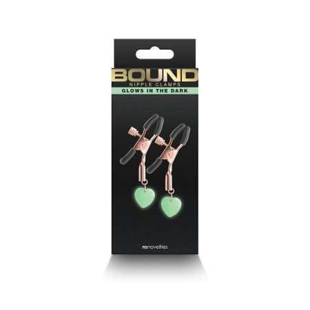 (image for) Bound Nipple Clamps - G3 Rose Gold GID