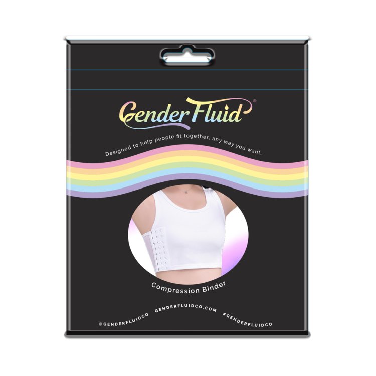 (image for) Gender Fluid Chest Binder White- 3XLarge