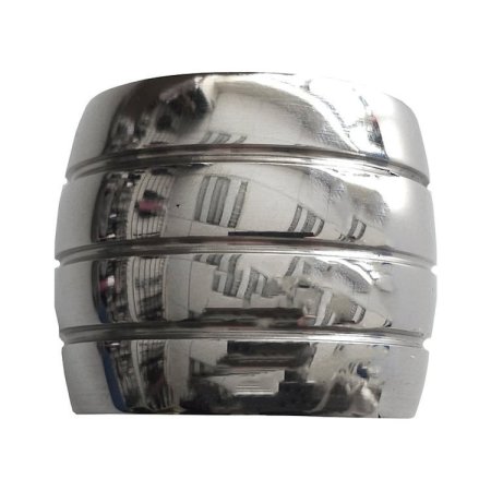 (image for) Stainless Steel Round Cock Ring 45mm by 45mm