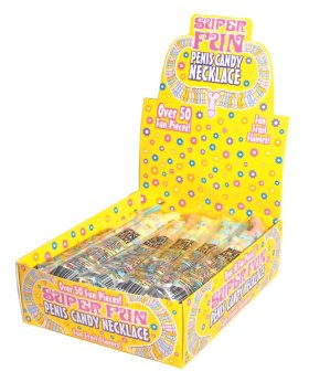 Super Fun Penis Candy Necklace - Display of 24 Super Fun Penis Candy Necklace - Display of 24