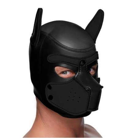 (image for) Spike Neoprene Puppy Hood - Black