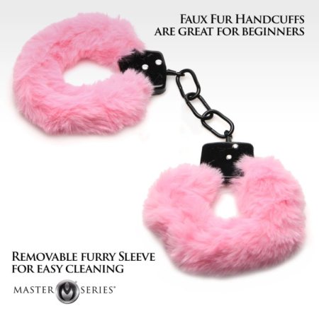 (image for) Cuffed in Fur Furry Handcuffs - Pink