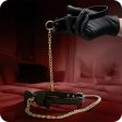 (image for) Temptasia Ardor - Silicone Collar & Leash - Black with Bow