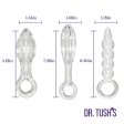 (image for) Halos of Pleasure – All Glass Anal Plug Trio