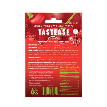 (image for) Tastease: Edible Pasties/Pecker Wrap - Cherry