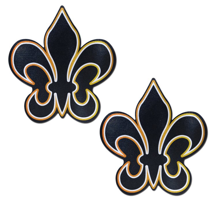 (image for) Fleur-de-Lis Pastease -Blk/White/Gold *