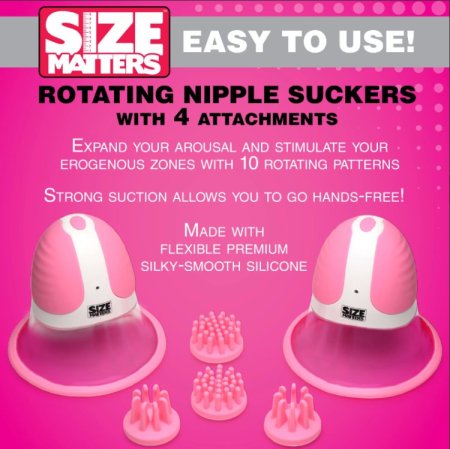 (image for) Rotating Silicone Nipple Suckers plus