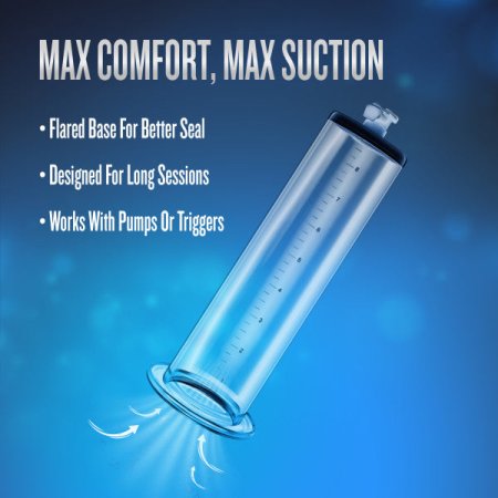 (image for) Performance - 9" x 2.5" Penis Pump Cylinder - Clear