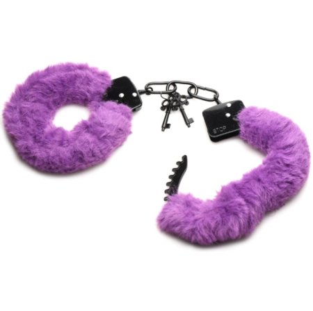 (image for) Cuffed in Fur Furry Handcuffs - Purple