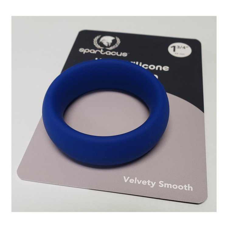 (image for) Wide Silicone Donut Ring - Blue 1.75\"