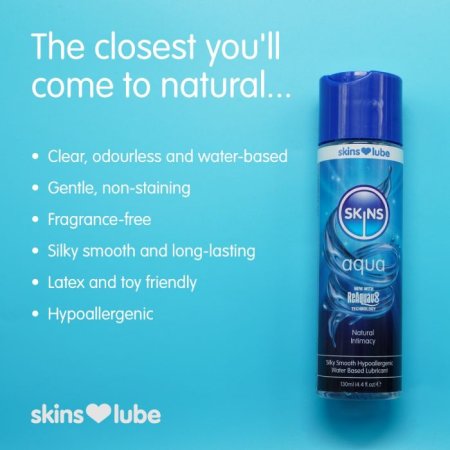 (image for) Skins Aqua Water Based Lubricant 4.4oz