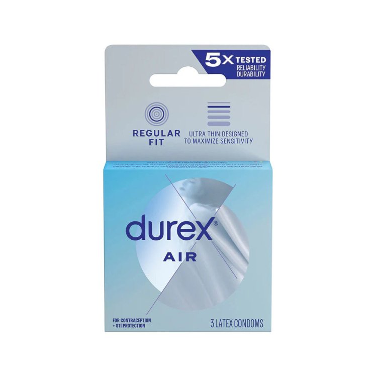 (image for) Durex Air Condoms Regular Fit Ultra Thin - 3 pk