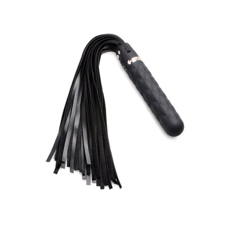 (image for) Vibra-Lasher 9X Vibrating Silicone Dildo Flogger
