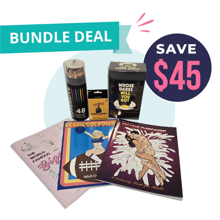 (image for) WoodRocket Adult Coloring + Party Game Value Bundle