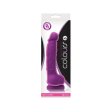 (image for) Colours Dual Density Dildo 5" - Purple