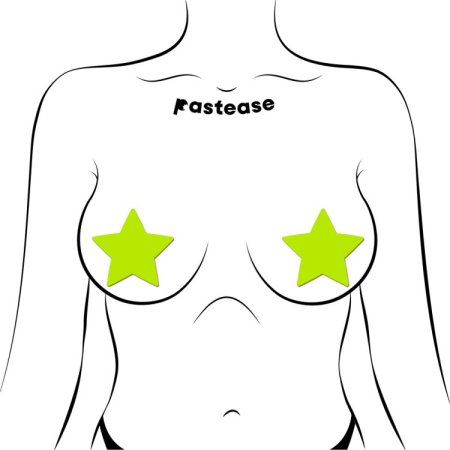 (image for) Star Pasties Glow in the Dark Star - Yellow