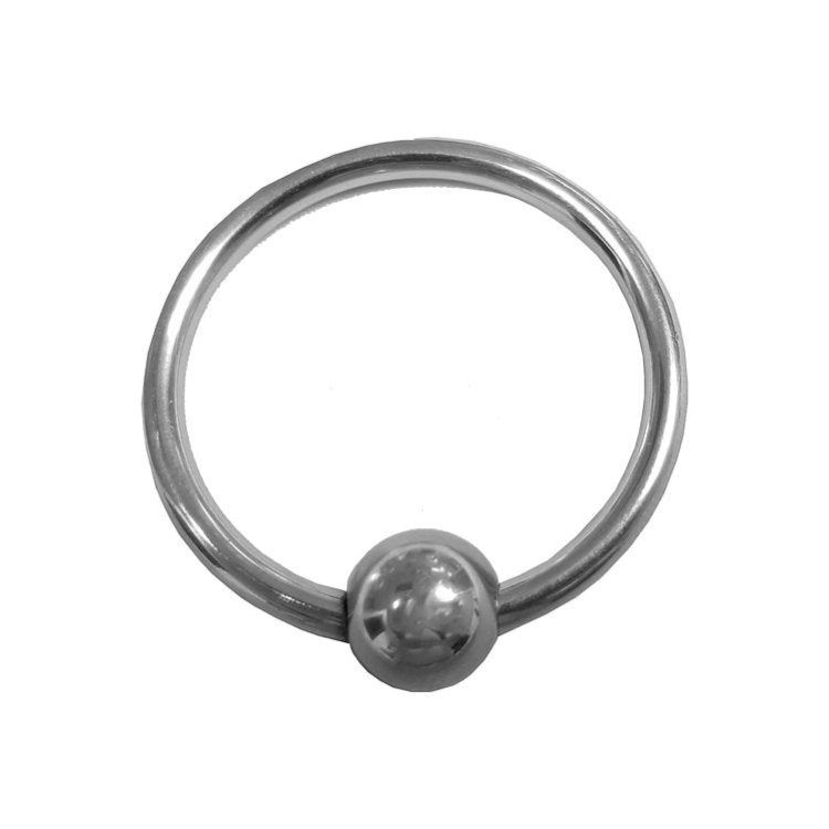 (image for) Stainless Steel Glans Ring with Pressure Point Ball
