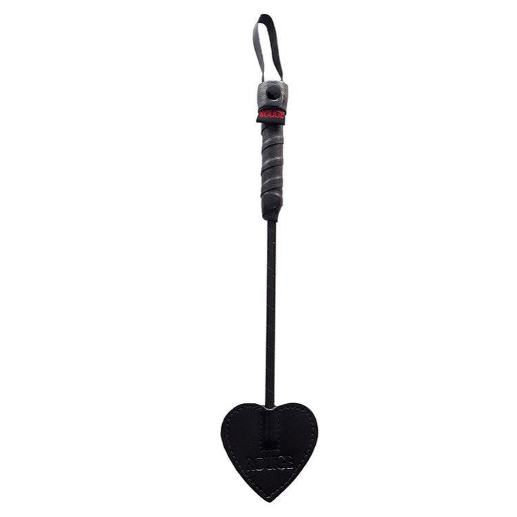 (image for) Mini Leather Spade Paddle Crop 10\" - Black