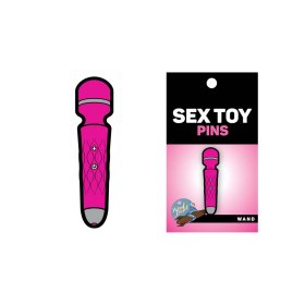 Enamel Pin: Pink Mini Wand Massager * Enamel Pin: Pink Mini Wand Massager *