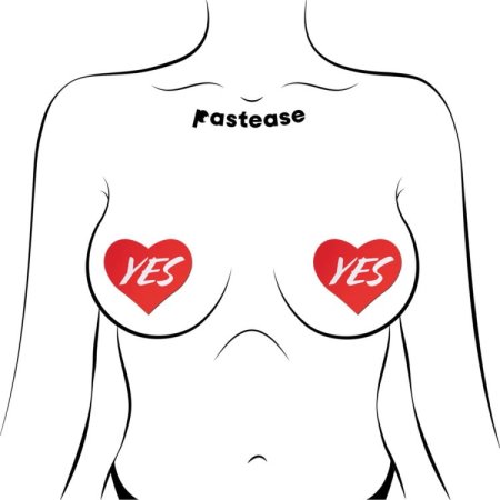 (image for) 'YES' Red Heart Pasties *