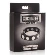 (image for) Leather Speed Snap Cock Ring - Black