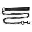 (image for) Leather Lead - Black with Black