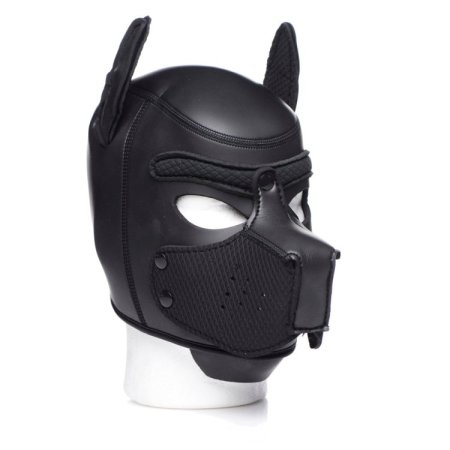 (image for) Spike Neoprene Puppy Hood - Black