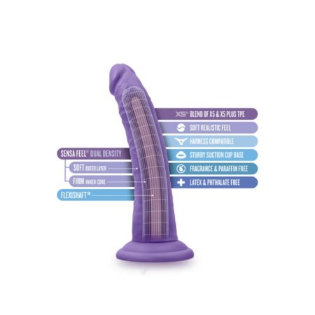 (image for) Au Naturel Bold Jack 7" Dildo - Purple