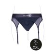 (image for) Vibrating Strap-on Thong w Garters XL/2X