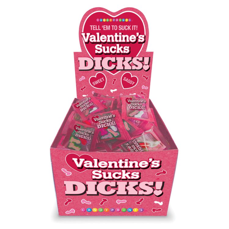 (image for) Valentines Sucks Dicks 100 pc Disp