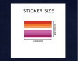 (image for) Lesbian Sunset Flag Stickers - 250pc*
