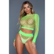(image for) Play With Me Bodystocking - Neon Green