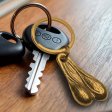 (image for) Big Nuts Brass Keychain