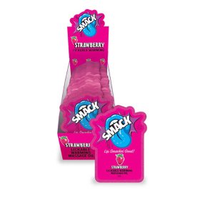 SMACK Warming & Lickable Massage Oil, Strawberry 3ML Pouch Display of 36 ?