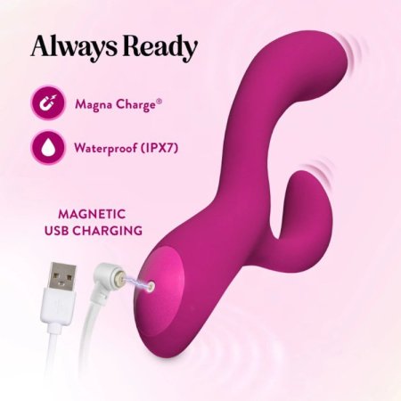 (image for) Blush - Quinn - warming Rabbit Vibrator - Burgundy