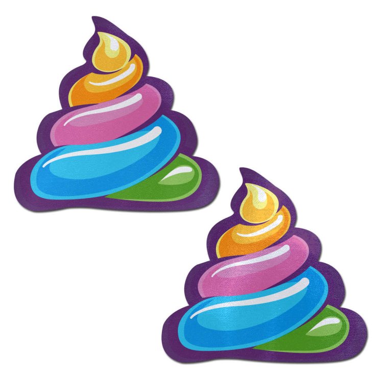 (image for) Scummy Bear Rainbow Poop Emoji