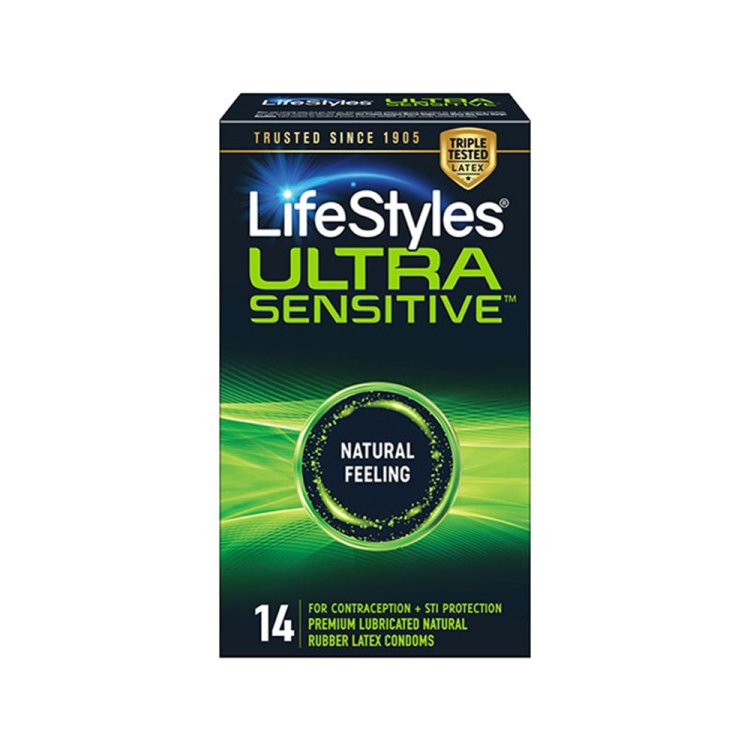 (image for) Lifestyles Ultra Sensitive Condoms 14pk