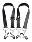 (image for) Labia Spreader Straps w Clamps