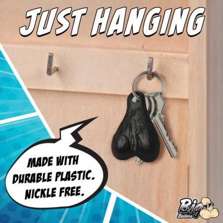 (image for) Big Nuts Keychain - Black