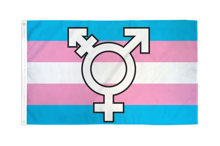 (image for) Transgender Symbol Flag 3\' X 5\' Polyest