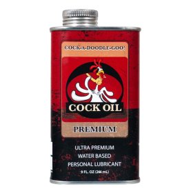 Cock Oil Water-Based Lubricant – Metal Can with Inner Plastic Liner 9 oz