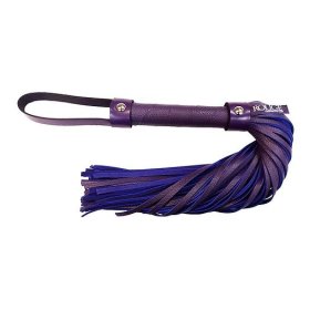 Short Leather Flogger - Purple