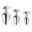 (image for) Pink Heart Gem Anal Plug Set