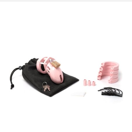 (image for) CB-6000S Cock Cage Kit - Pink
