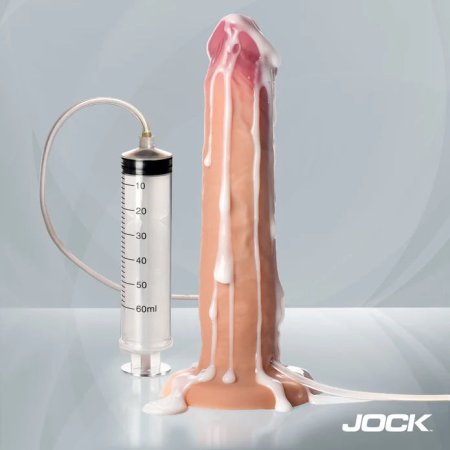 (image for) 9.75" Ejaculating Silicone Dildo