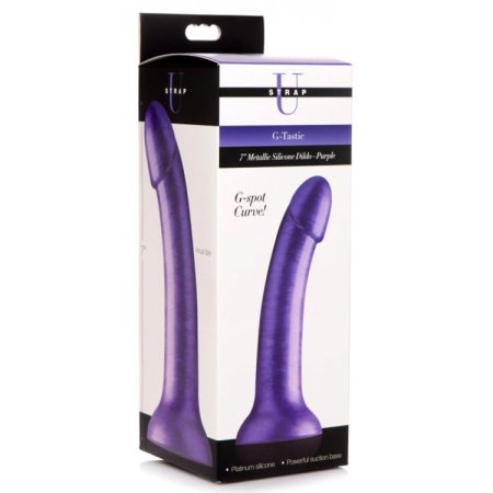 (image for) G-Tastic 7" Metallic Silicone Dildo -Pur